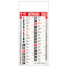 Calendario Olandese Maxi 33X71.5 Linea Quadretti