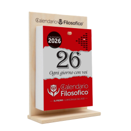 Calendario Filosofico A5 3 Fori con Supporto in Legno