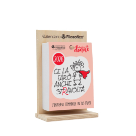 Calendario Filosofico Donne 10X14 con Supporto in Legno