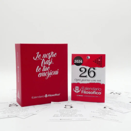 Ricarica Calendario Filosofico 10x14 cm + Cofanetto Le Nostre Frasi Le Tue Emozioni